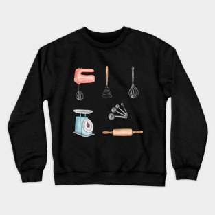 Cooking Baking Kitchen Tools Crewneck Sweatshirt